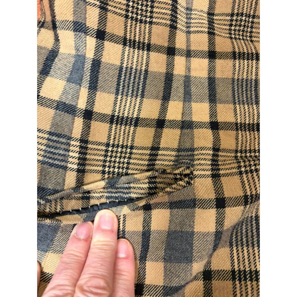 Pendleton Women's Wool Blazer Plaid Jacket Sz 10 Velvet Trim Equestrian Academia - Picture 8 of 10